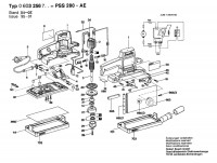 Bosch 0 603 256 742 PSS 280 AE Orbital Sander 240 V / GB Spare Parts PSS280AE